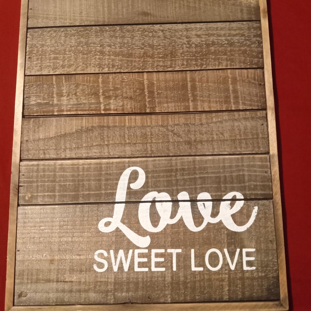 Wooden Love Sign